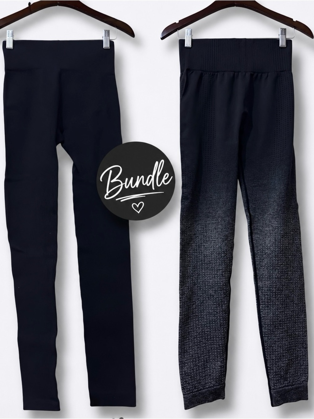 2 Leggings Bundle | NWOT High Rise Activewear Workout (size S)